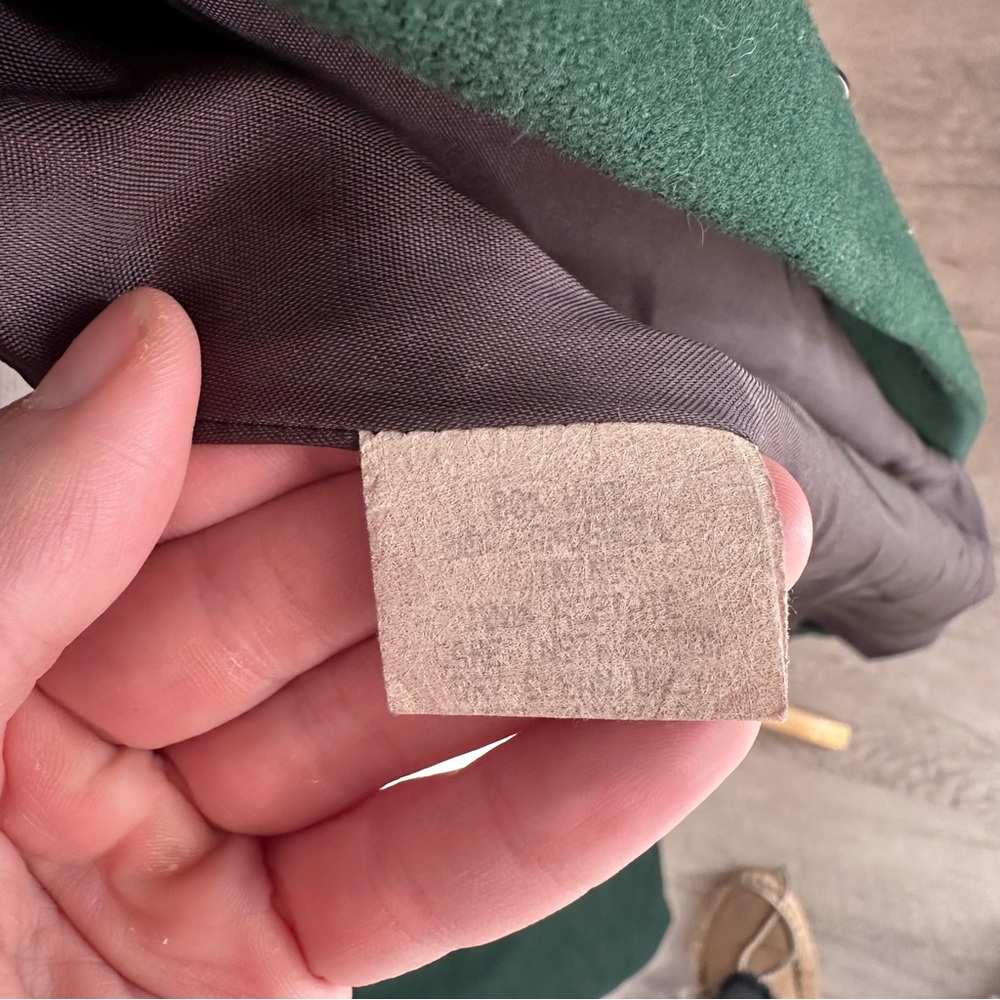 Casual Corner 100% Wool Dark Green Trench Over Coat - Picture 9 of 13